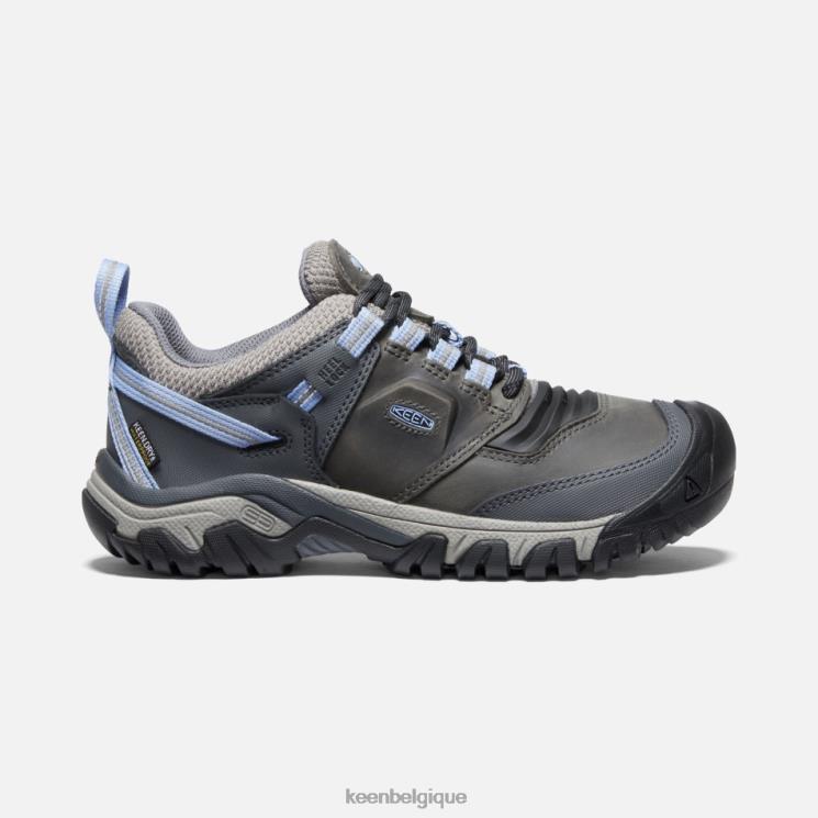 Keen chaussures de randonnée imperméables ridge flex 0Z440200 gris acier-hortensia