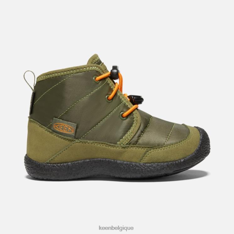 Keen Chukka imperméable Young' Howser II 0Z440312 capulet olive-orange roussâtre