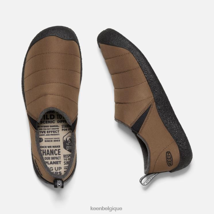 Keen pantoufle howser ii 0Z440301 terre foncée-noir