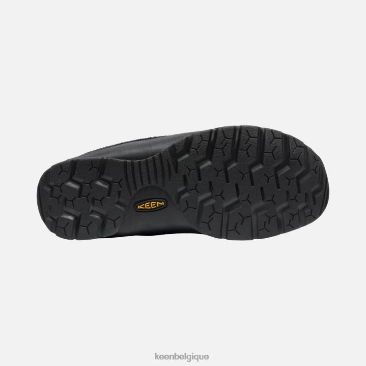 Keen basket en daim jaspe 0Z44011 poilu noir-noir
