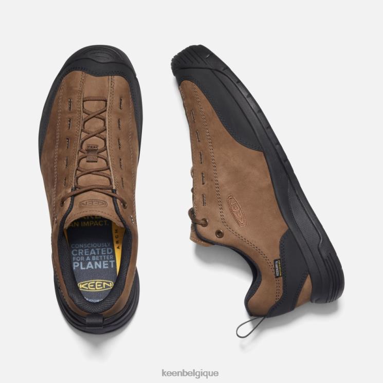 Keen baskets en cuir suédé imperméable Jasper II 0Z4403 terre foncée-noir