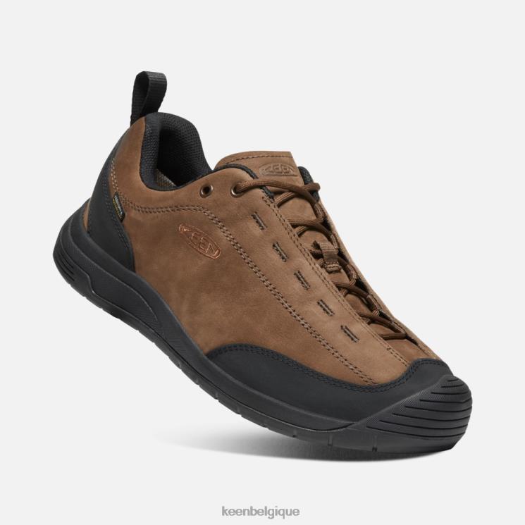Keen baskets en cuir suédé imperméable Jasper II 0Z4403 terre foncée-noir