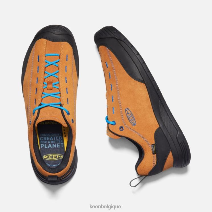 Keen baskets en cuir suédé imperméable Jasper II 0Z4404 citrouille épicée-noire