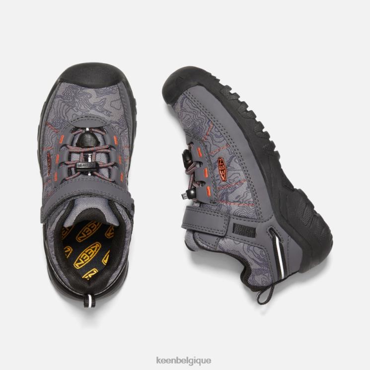 Keen chaussures de randonnée targhee sport vent plus jeunes 0Z440280 aimant-ibis écarlate