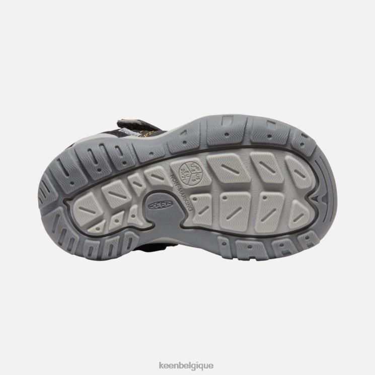 Keen sneaker à pointe nouée pour tout-petits noir-jaune 0Z440553 jaune noir vif