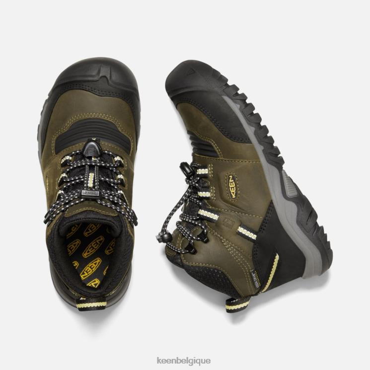 Keen botte imperméable big' ridge flex 0Z440580 citron vert olive foncé