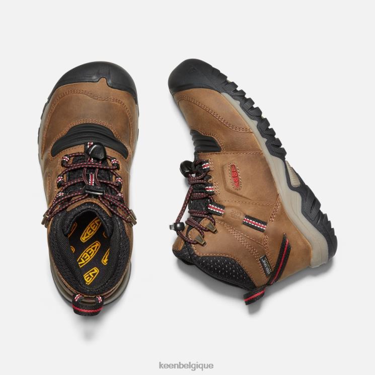 Keen botte imperméable big' ridge flex 0Z440602 tapis rouge bison