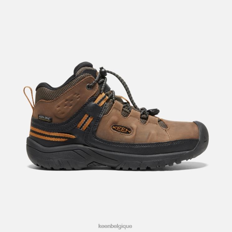 Keen botte imperméable big'targhee 0Z440523 brun terre foncé-doré