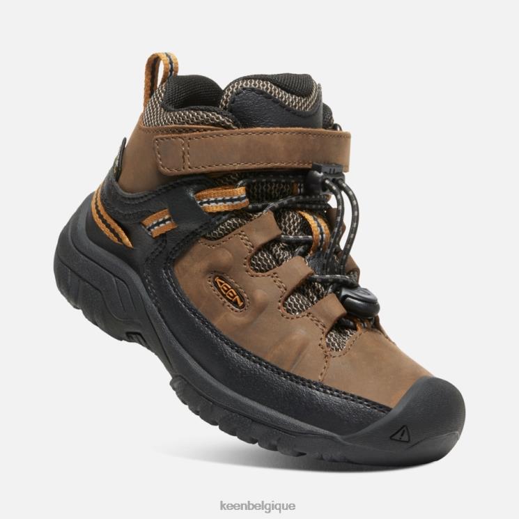 Keen botte imperméable Little'Targhee 0Z440534 brun terre foncé-doré