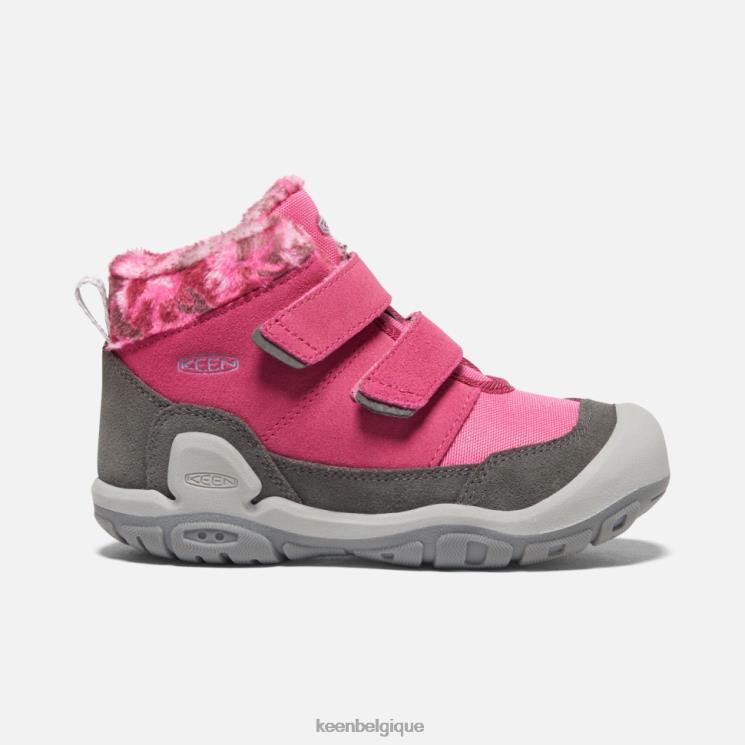 Keen chukka à double bride Little'Knotch 0Z440556 fruit colombe-noir