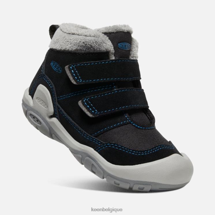 Keen chukka à double bride Little'Knotch 0Z440557 noir-mykonos bleu