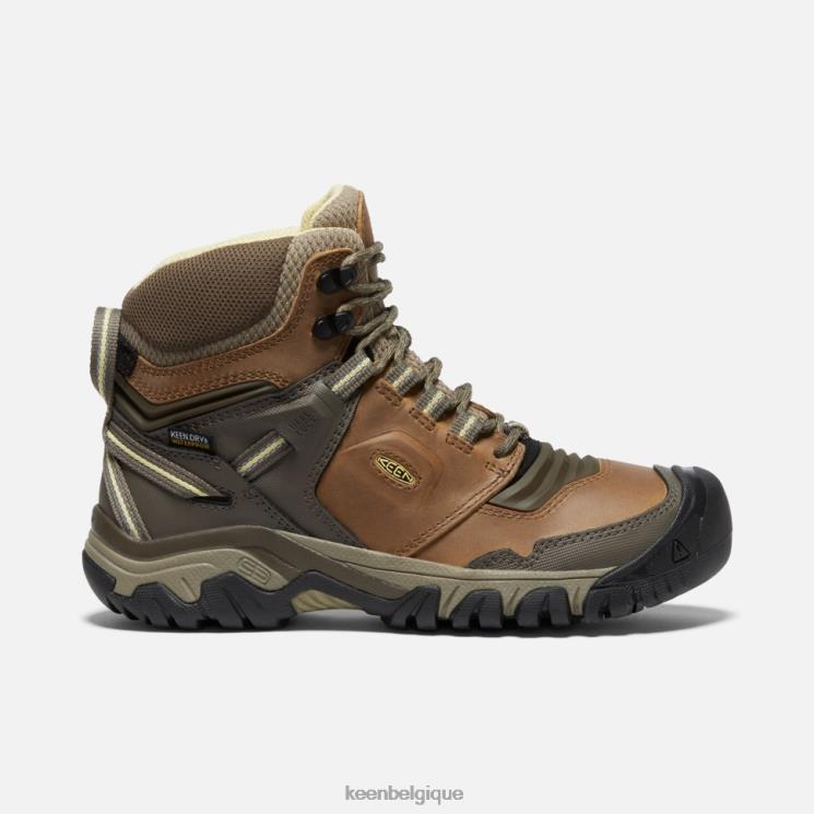 Keen botte imperméable Ridge Flex 0Z440337 crème-safari