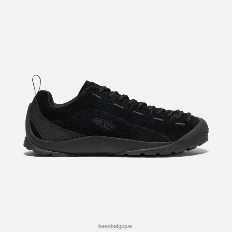 Keen baskets en daim jaspe 0Z440350 poilu noir-noir