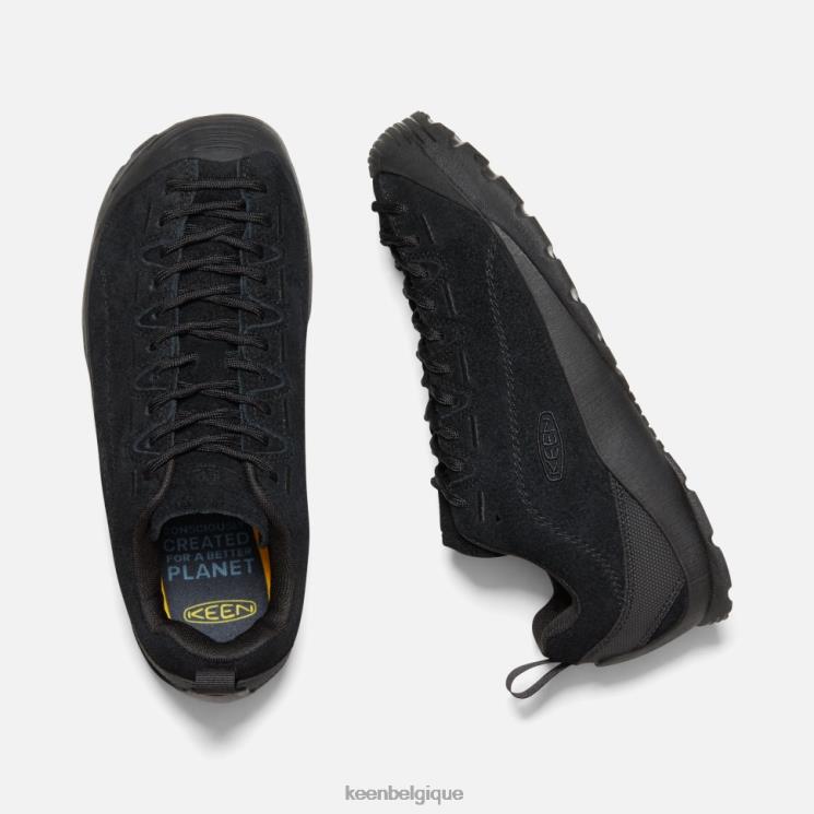 Keen baskets en daim jaspe 0Z440350 poilu noir-noir