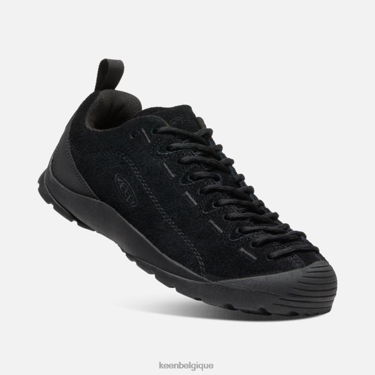 Keen baskets en daim jaspe 0Z440350 poilu noir-noir