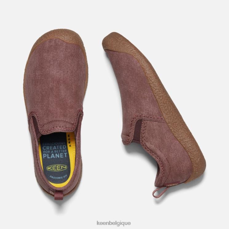 Keen chaussures à enfiler en toile howser 0Z440140 andorre-marron