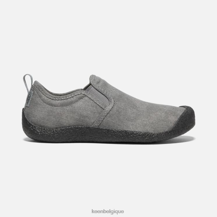 Keen chaussures à enfiler en toile howser 0Z440143 gris noir