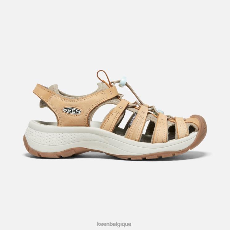 Keen sandale astoria west en cuir 0Z44069 verre bleu biche