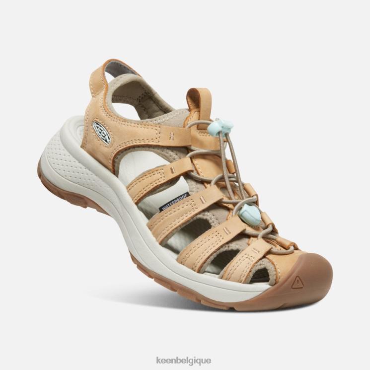 Keen sandale astoria west en cuir 0Z44069 verre bleu biche