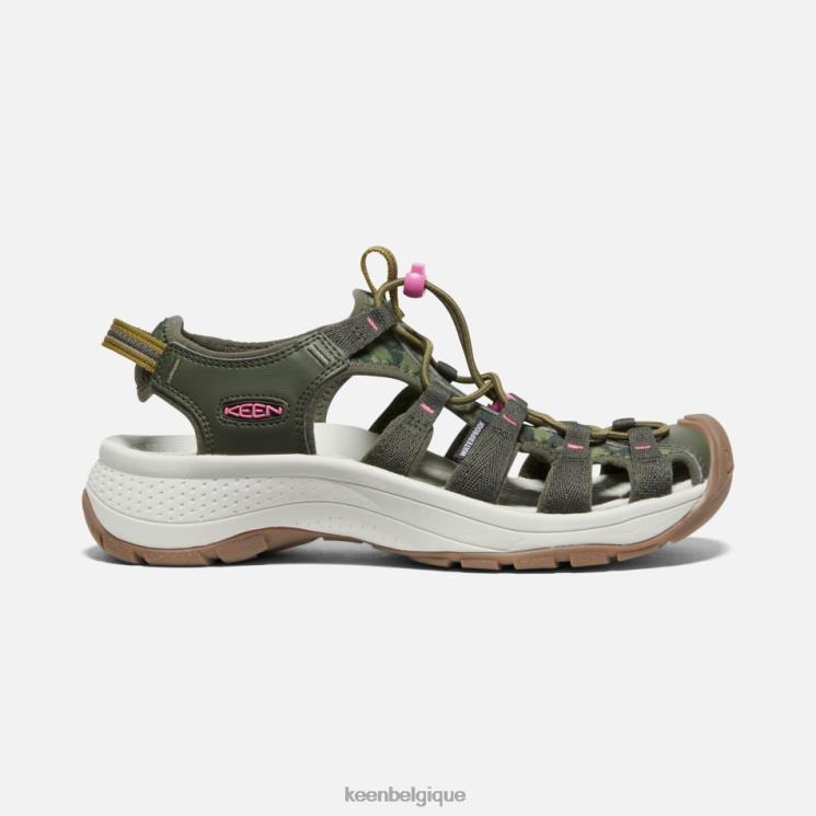 Keen sandales astoria west 0Z44043 forêt nuit-ibis rose