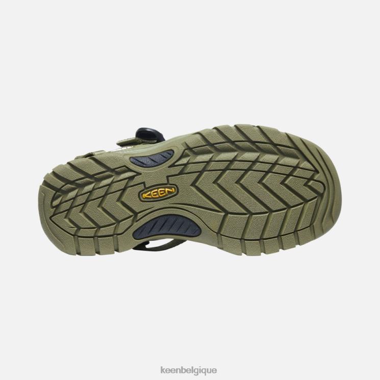 Keen sandales zerraport ii 0Z44038 olive terne-noir