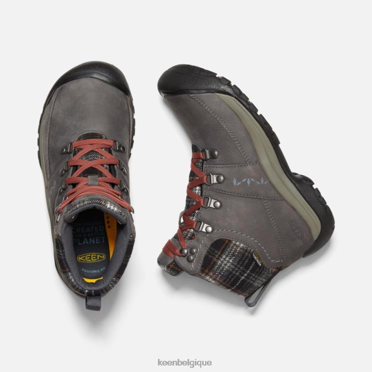 Keen botte imperméable d'hiver kaci iii 0Z440341 plaid aimant-noir