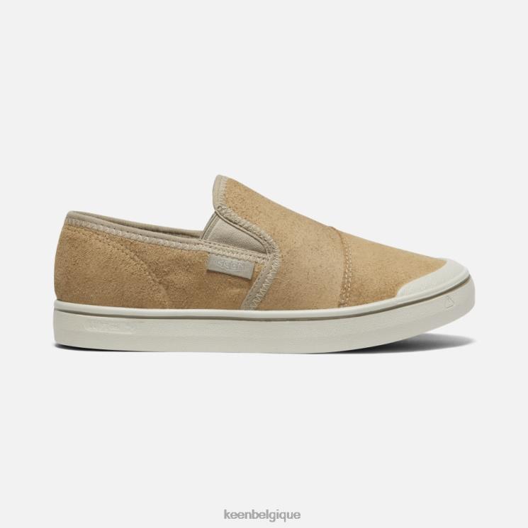 Keen elsa récolte cuir slip-on 0Z440327 bouleau beige-argenté