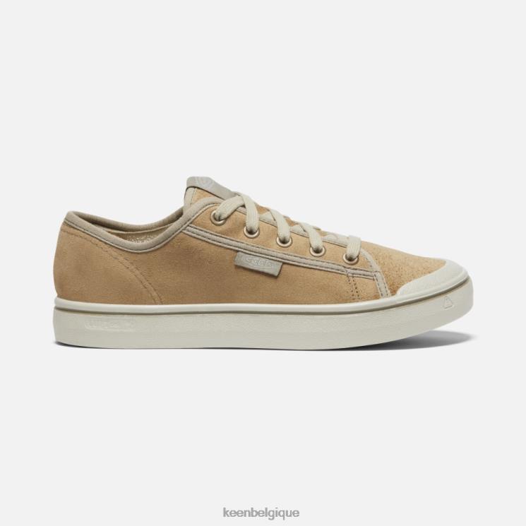 Keen sneaker en cuir de récolte elsa 0Z440328 bouleau beige-argenté