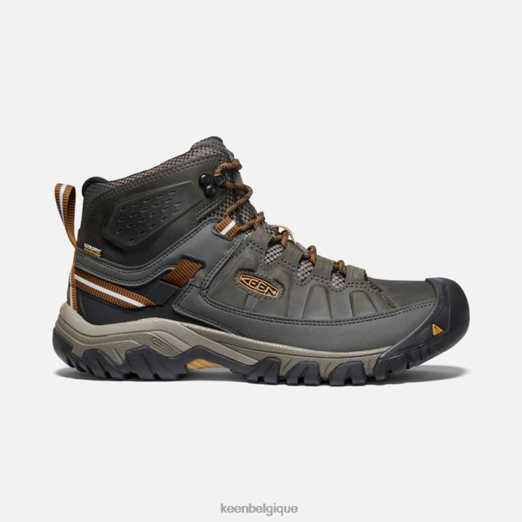 Keen bottes de randonnée imperméables targhee iii 0Z440262 noir olive-marron doré