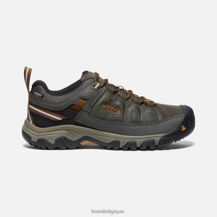 Keen chaussures de randonnée imperméables targhee iii 0Z440258 noir olive-marron doré