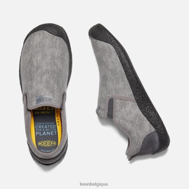 Keen chaussures à enfiler en toile howser 0Z440298 acier gris-aimant