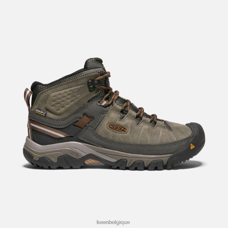 Keen targhee iii imperméable mi-large 0Z440512 noir olive-marron doré